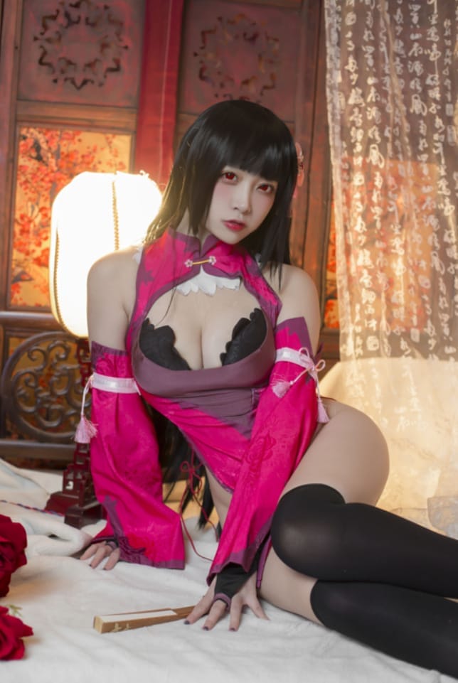 二佐Nisa –NO.81 梦子旗袍[28P/86MB]-客模COSER写真收藏网