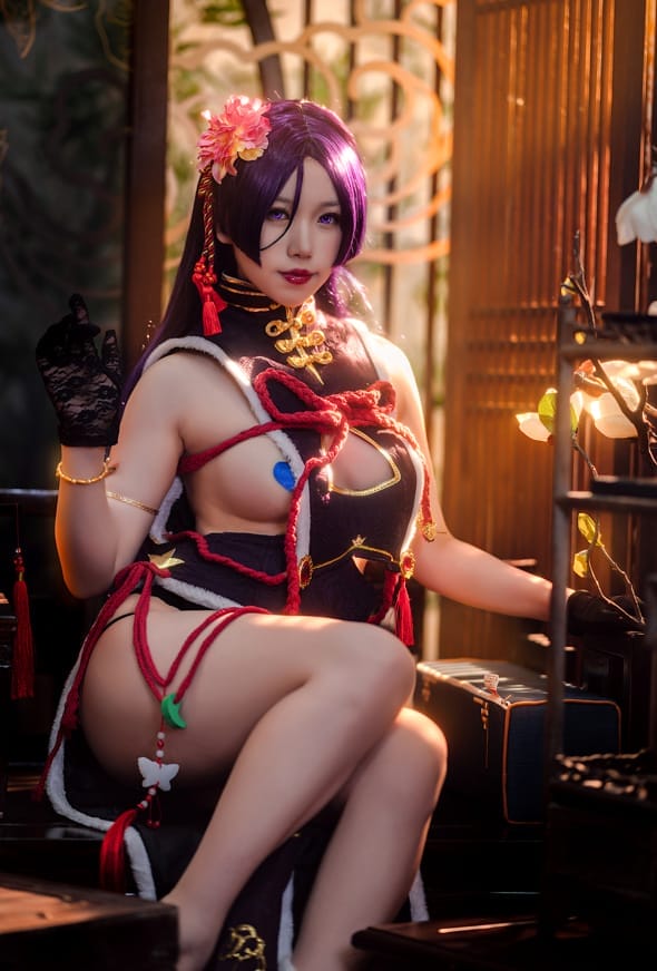 一北亦北 –NO.17 奶光新春旗袍[42P1V/540MB]-客模COSER写真收藏网