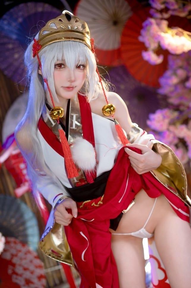 阿包也是兔娘 – NO.085 巫女浴池 [58P1V-2.37G]-客模COSER写真收藏网