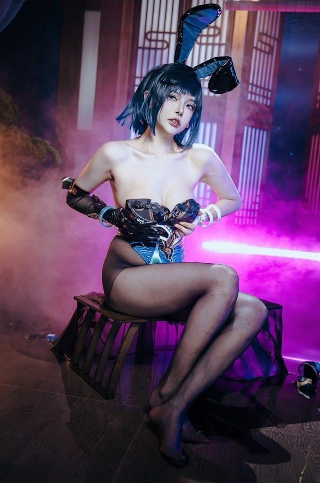 秋和柯基 – NO.110 夜兰 兔女郎 [92P-1.86GB]-客模COSER写真收藏网