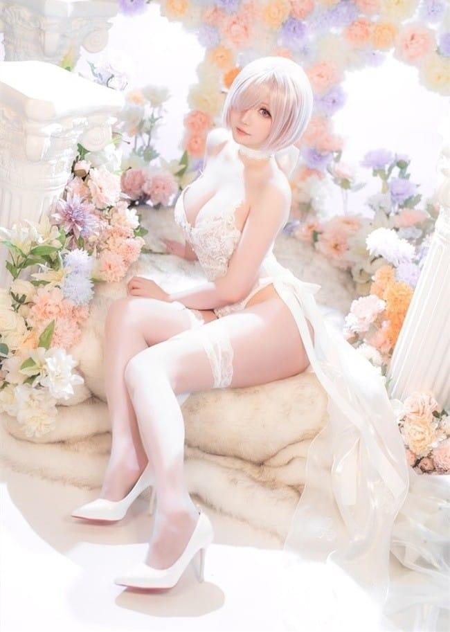 星之迟迟 – NO.146 3月计划C FGO 玛修婚纱[78P1V-425MB]-客模COSER写真收藏网