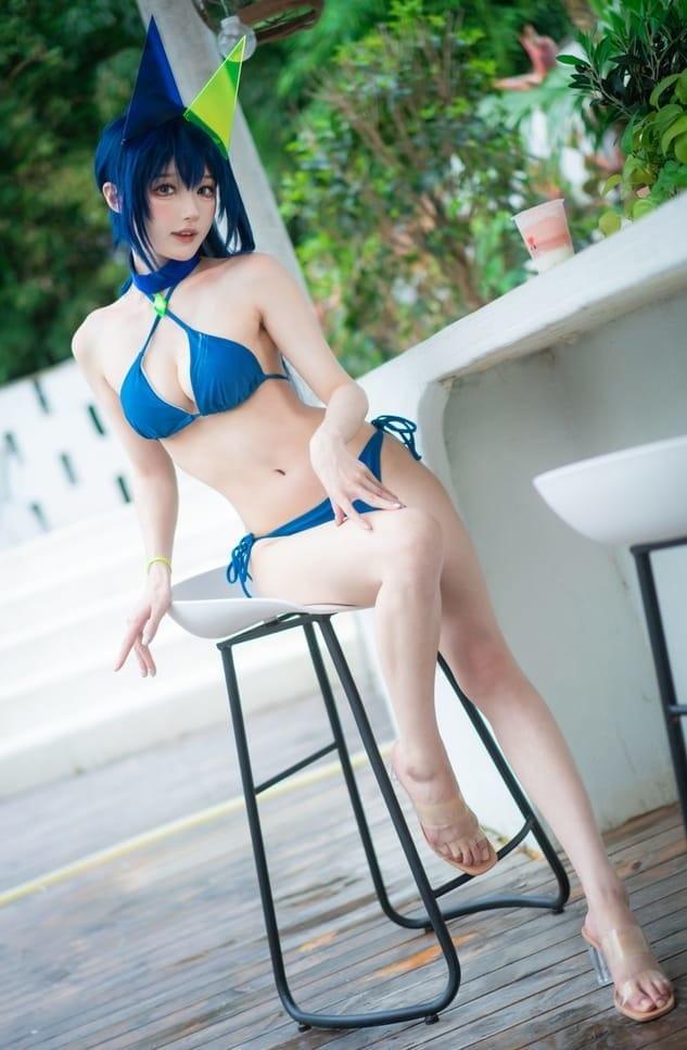 阿包也是兔娘 – NO.081 花园泳装[35P-306M]-客模COS写真收藏网