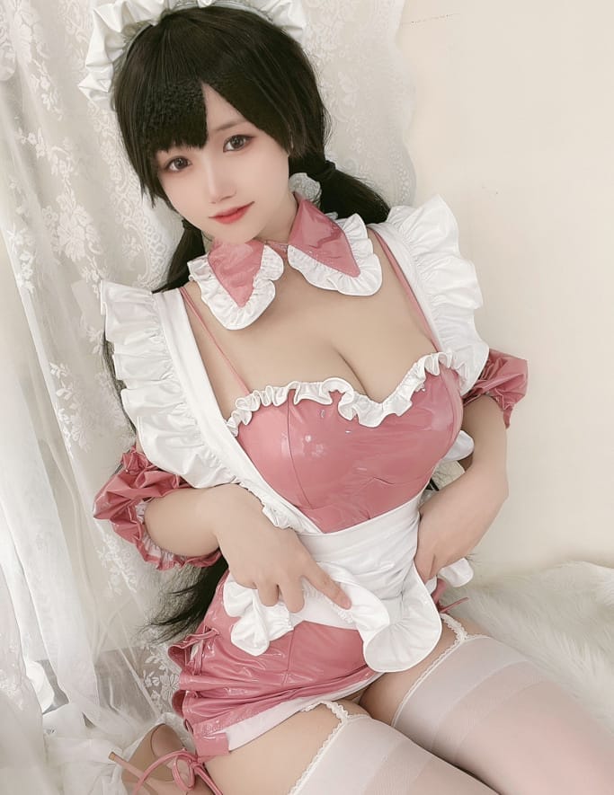 小仓千代w –NO.014 粉色漆皮女仆[20P/75MB]-客模COS写真收藏网