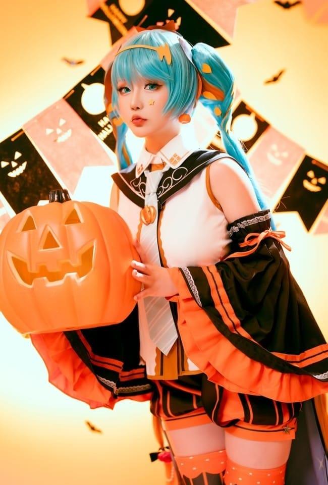 星之迟迟 NO.171 2023年10月计划赠品 万圣节MIKU [53P-306M]-客模COS写真收藏网