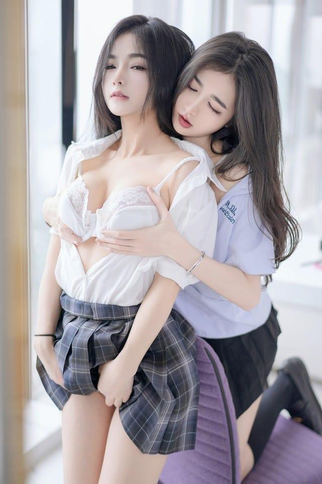 鱼子尾&谭小灵 – 双人JK[108P-960MB]-客模COS写真收藏网