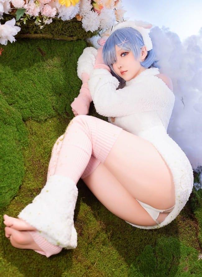 星之迟迟 NO.185 2024年01月计划赠品 RE：0 蕾姆 绵羊ver [38P-217M]-客模COS写真收藏网