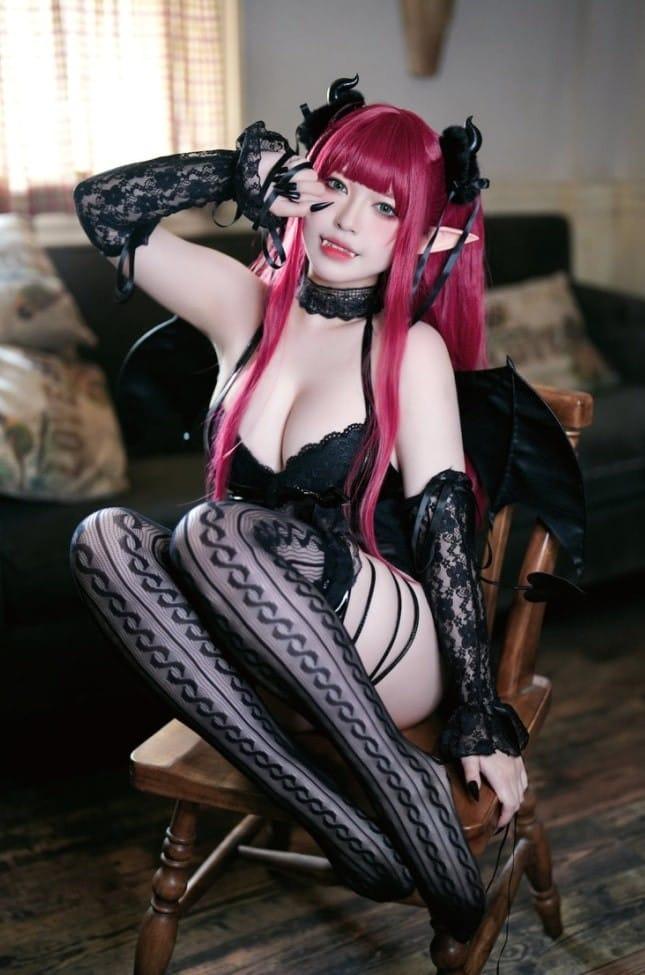 半半子 – NO.64 小恶魔利兹 [62P2V-715MB]-客模COS写真收藏网