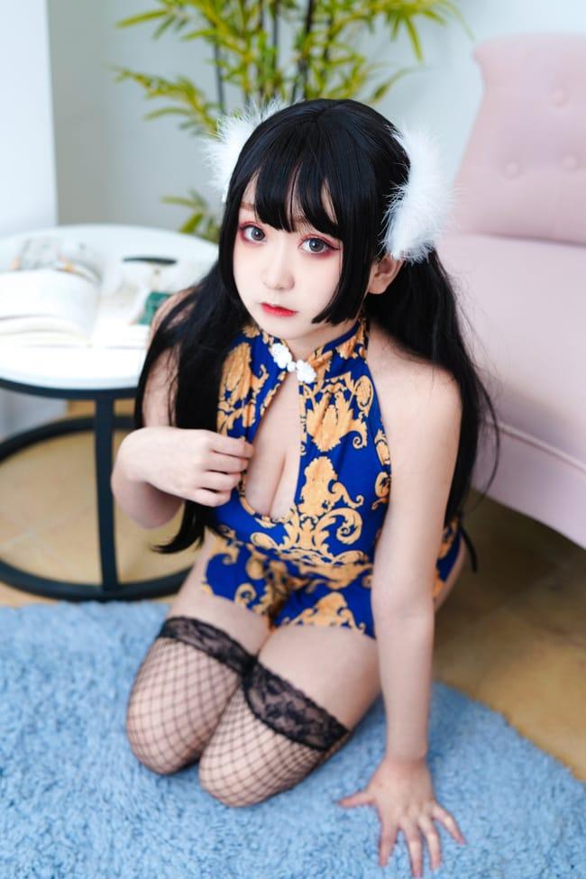 恩田直幸 – NO.17蓝色旗袍[52P-1.06GB]-客模COS写真收藏网