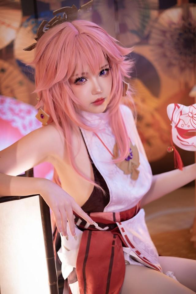 雪晴Astra – NO.092 八重神子 (原神)[60P2V-1.67GB]-客模COS写真收藏网