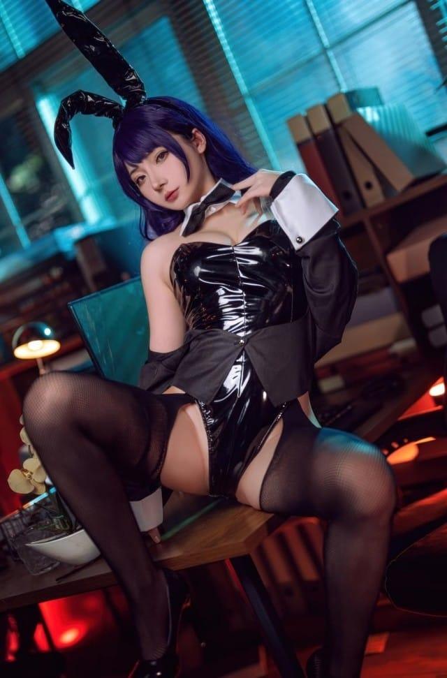 是三不是世w – NO.30 喜多川海梦 紫发兔女郎 [59P-422M]-客模COS写真收藏网
