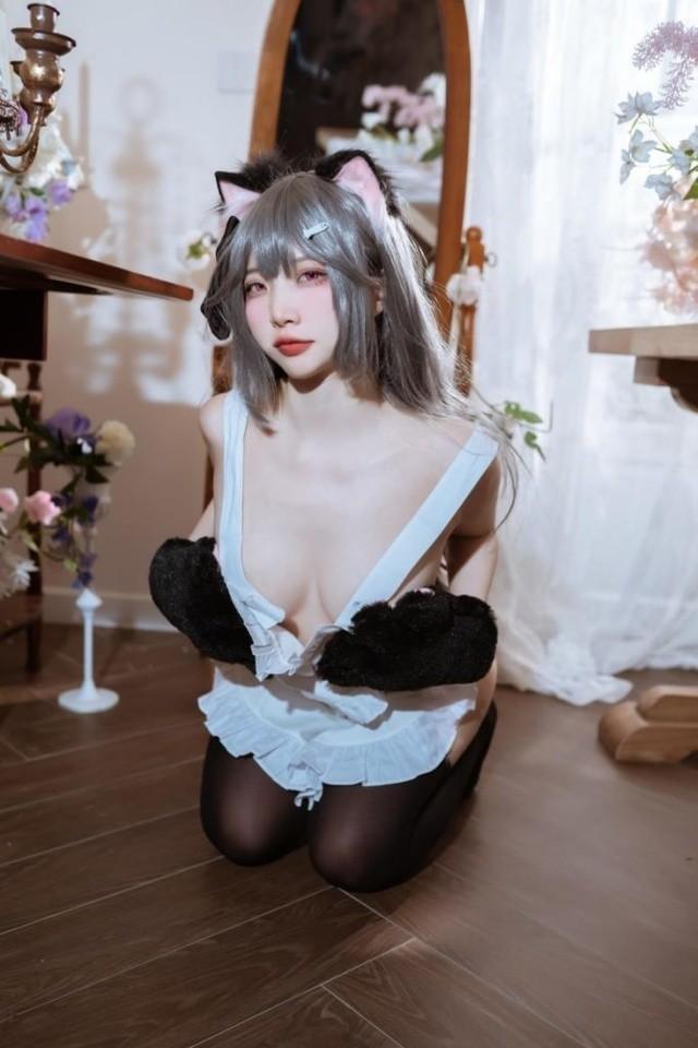 二佐Nisa – NO.195 碧蓝水星纪念围裙[41P-702MB]-客模COS写真收藏网