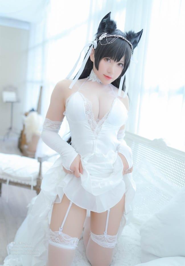 Nyako喵子 – NO.041 爱宕婚纱[62P-177MB]-客模COS写真收藏网