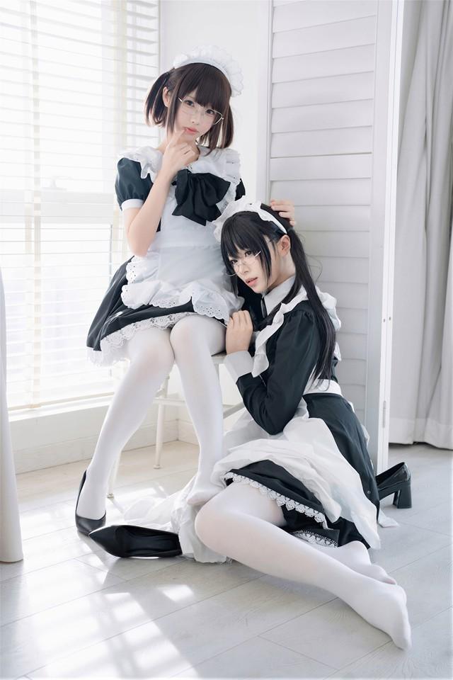 轩萧学姐 – NO.078 &十万珍吱伏特 – 双人女仆 [110P1V-1.27GB]-客模COS写真收藏网