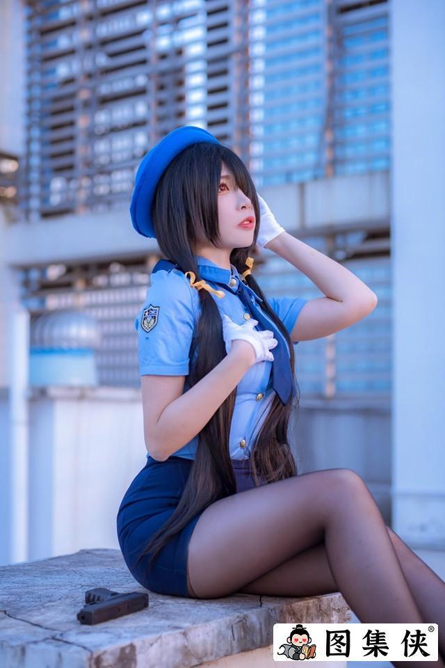 二佐Nisa – NO.224 约会大作战 狂三 女警 [28P-376MB]-客模COS写真收藏网